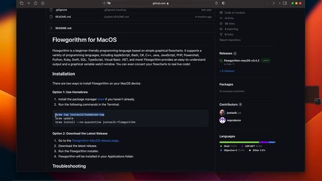 How to Install Flowgorithm on MacOS Using Homebrew смотреть онлайн