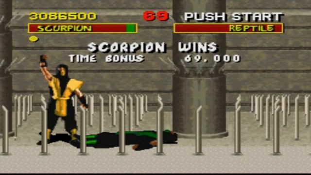 Mortal Kombat 1 Playthrough (Super Nintendo) - SCORPION VS REPTILE смотреть онлайн