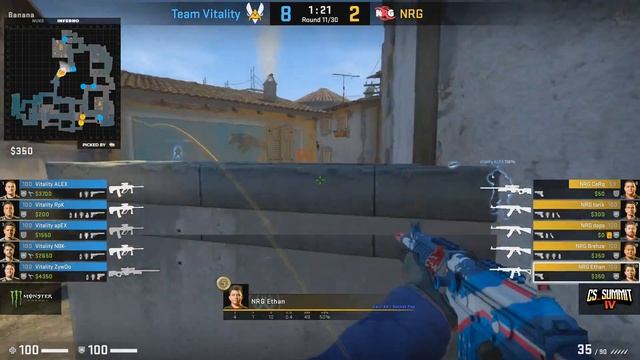 NRG vs Vitality, Map 2 Inferno - cs_summit 4: Group Stage - NRG Esports vs Team Vitality G2 смотреть онлайн