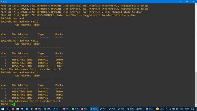 CCNA 200-301(Switch MAC address table) смотреть онлайн
