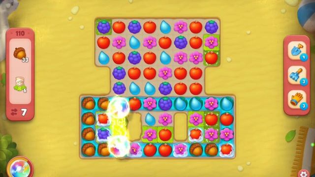 Gardenscapes Level 110 - [15 moves] [2023] [HD] solution of Level 110 Gardenscapes [No Boosters] смотреть онлайн