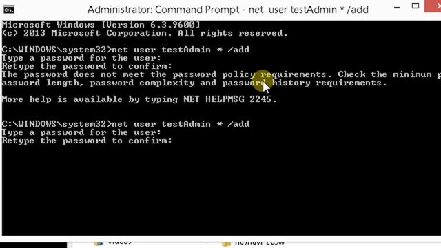 How to use command to add remove delete administrator in Windows 8 смотреть онлайн