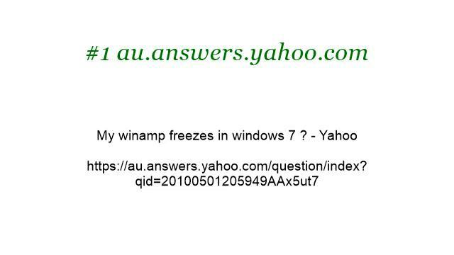 Why Does Winamp Freeze Up? смотреть онлайн