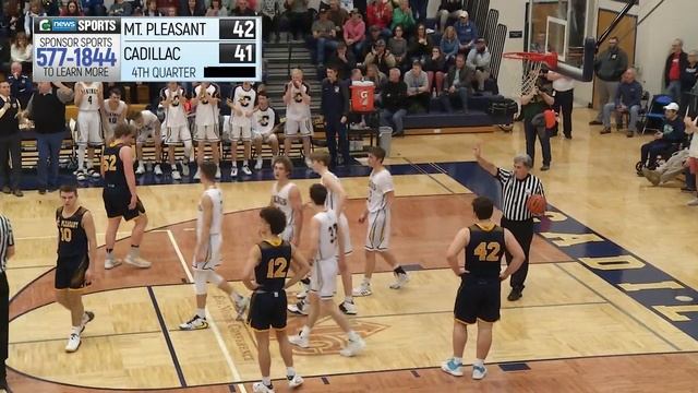 High School Boys Basketball- Cadillac VS Mt. Pleasant- 02/25/20- 4th смотреть онлайн