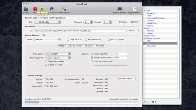 Converting AVI to MP4 for use with iMovie 09 with Handbrake смотреть онлайн