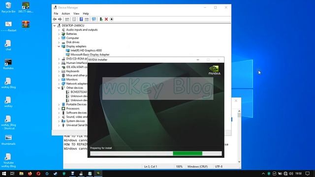 CARA MENGATASI Microsoft Basic Display Adapter cannot load the drivers for this device Error Code 3 смотреть онлайн