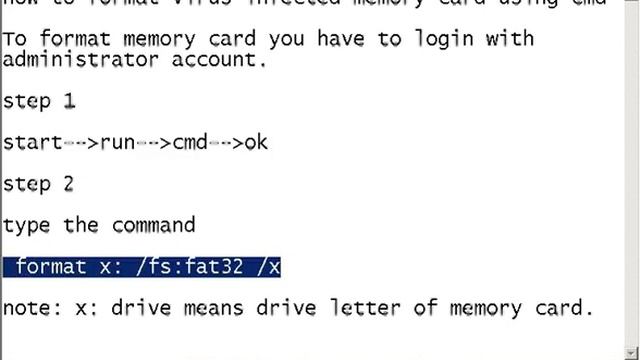 how to format virus infected memory card смотреть онлайн