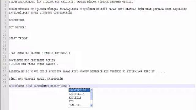 CMD START KOMUTU VİRÜSÜ смотреть онлайн
