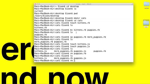 Command Line Basics (for Mac) смотреть онлайн