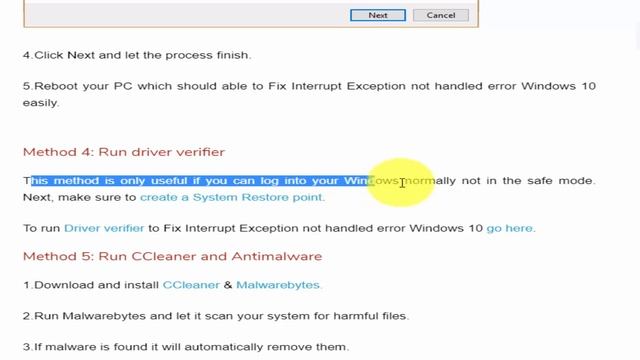 How to Fix Interrupt Exception not handled error Windows 10 смотреть онлайн