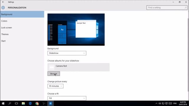 How To Create A Slideshow As Desktop Background - Windows 10 смотреть онлайн