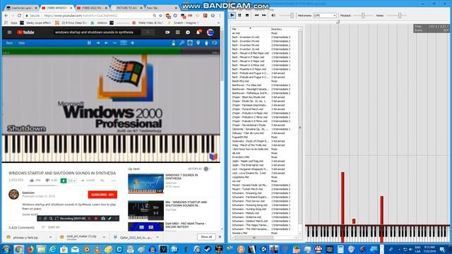 WINDOWS SOUNDS IN SYNTHESIA By Sześcian Converted From .mp3 To .midi