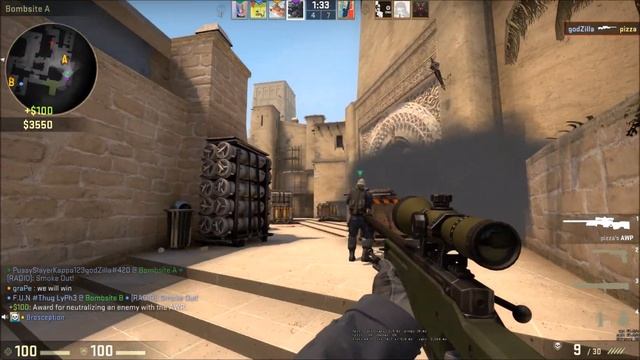 REKT - AWP - HOW TO PRE-FIRE PALACE MIRAGE - 12/17/15 *godZilla* смотреть онлайн