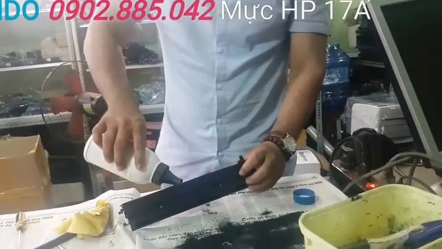 cách bơm mực máy in hp 17A смотреть онлайн