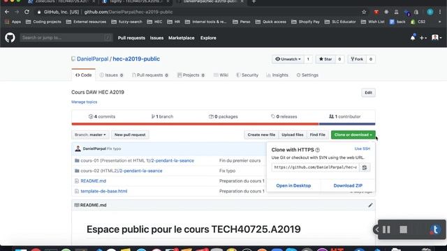 Mac - GitHub - Téléchargement et extraction смотреть онлайн