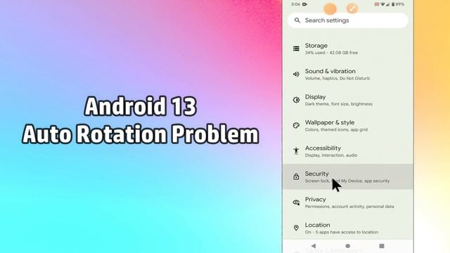 How to Fix Auto Rotate Problem {Android 13} смотреть онлайн