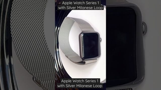 Space Gray Apple Watch Series 1 with Silver Milanese Loop (Rotating View) смотреть онлайн