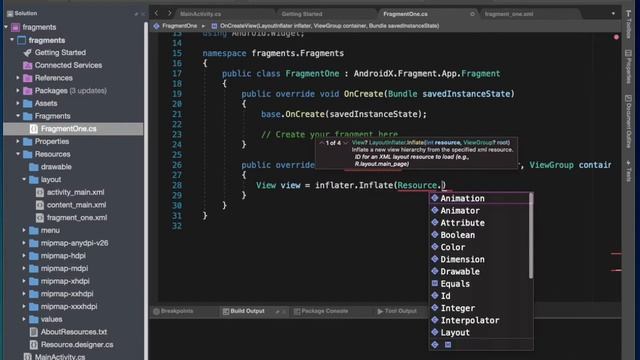 Xamarin Android Fragment смотреть онлайн