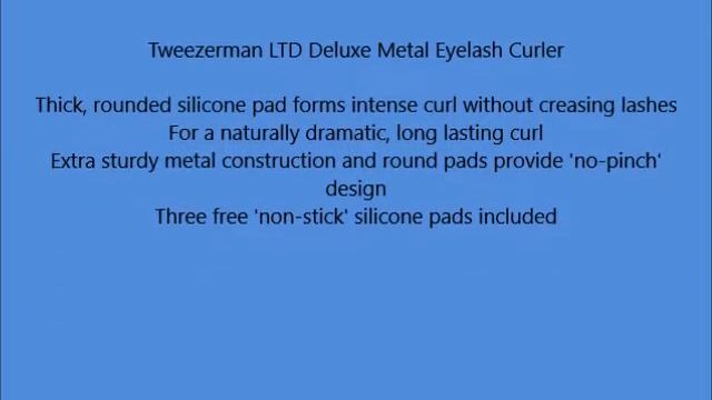 Tweezerman LTD Deluxe Metal Eyelash Curler смотреть онлайн