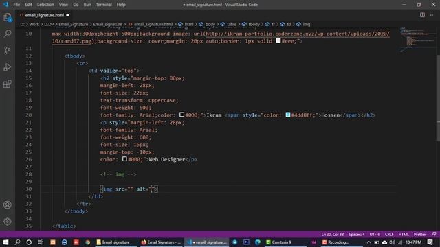 How to create Email Signature for Gmail/Outlook/Yahoo/Apple mail using only Html , Css3 смотреть онлайн