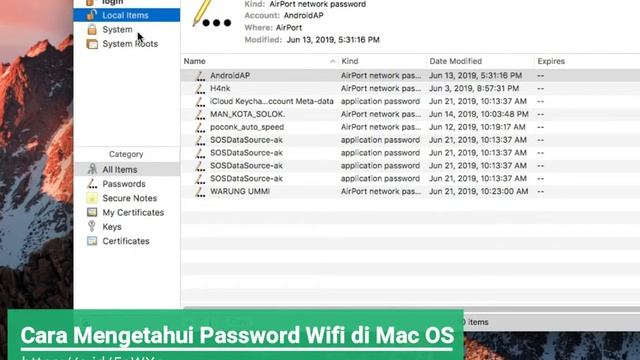 TUTORIAL : Cara Mengetahui Password Wifi di Mac OS смотреть онлайн