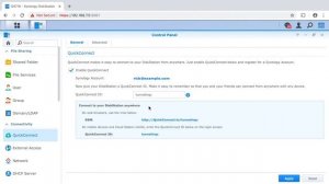 Synology QuickConnect Setup