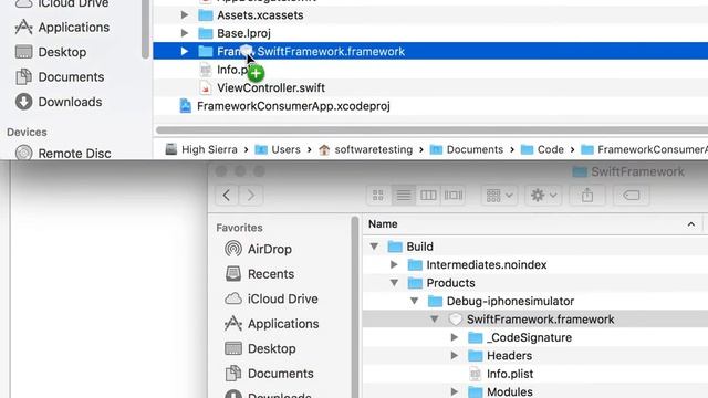 Copy Swift 4 Framework Bundle into Target App смотреть онлайн