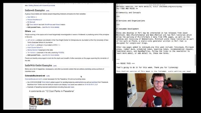 Script writing for This Week in the IndieWeb Audio Edition смотреть онлайн