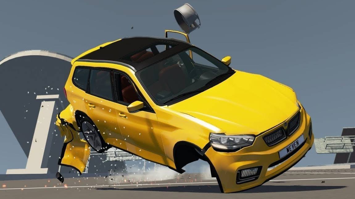 Реалистичные автомобильные аварии #3 - BeamNG Drive смотреть онлайн