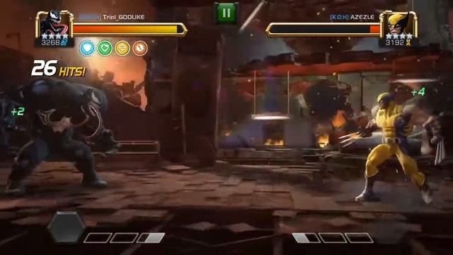 Beast Mode - Marvel Contest of Champions - 4 star Venom vs 4 star Wolverine смотреть онлайн