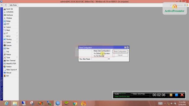 CARA RESET MIKROTIK DENGAN MUDAH 2016 смотреть онлайн