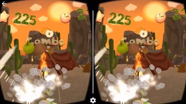 Fruit Shuriken Gameplay Video | Cardboard VR Game Review | iOS смотреть онлайн