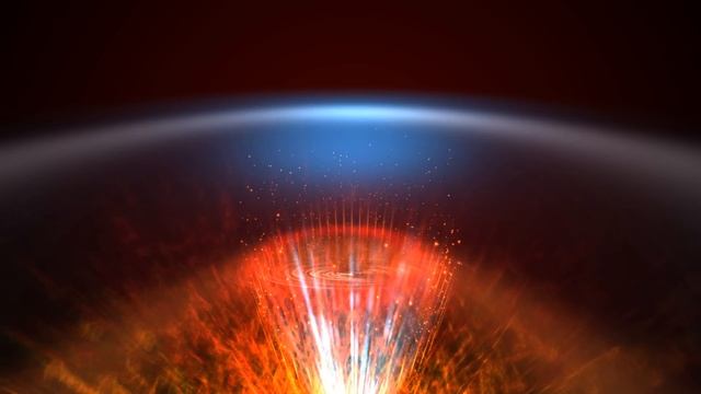 4K Blue Space horizon Red Light Scene Animation Background смотреть онлайн