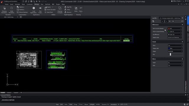 Drawing Compare With ARES CAD Software смотреть онлайн