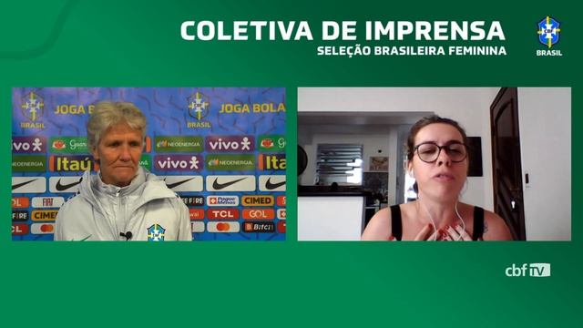 Seleção Feminina: coletiva de imprensa com a técnica Pia Sundhage смотреть онлайн
