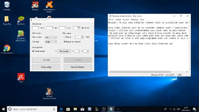 Comment avoir un auto clicker/ How to have an auto clicker (roblox) смотреть онлайн