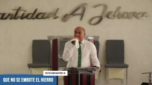Pastor Edwin Martinez jr tema:que no se embote el hierro" смотреть онлайн