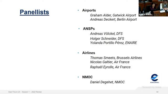 EUROCONTROL Network Manager User Forum 2023 - Session 1: A look back at the 2022 network situation смотреть онлайн