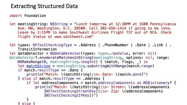 NLP Tools in iOS / OSX: NSDataDetector смотреть онлайн