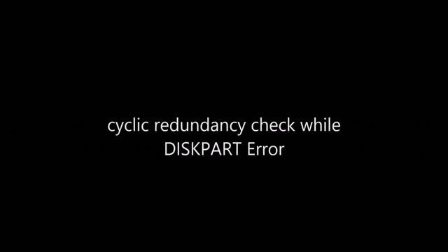 SD CARD SOLUTION FOR cyclic redundancy check / CHKDSK ERROR/FILE SYSTEM RAW /DISKPART NOT WORKING смотреть онлайн