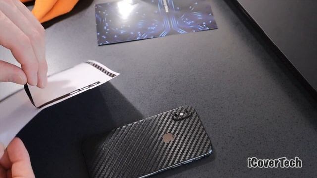Install carbon fiber skin for iPhone XS/XS Max смотреть онлайн