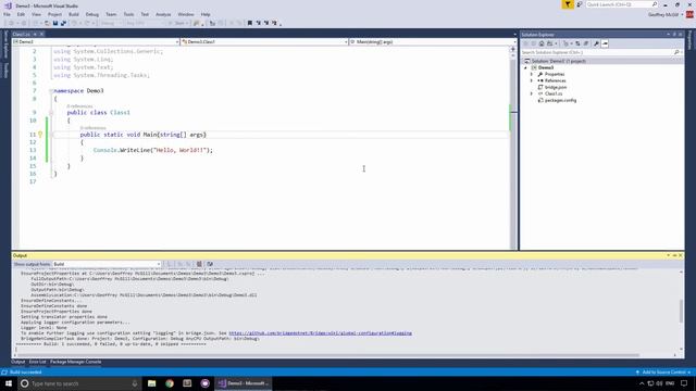 Install Bridge using NuGet Console смотреть онлайн