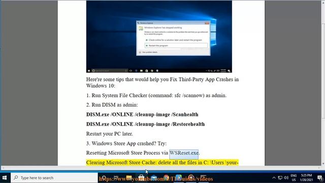 Fix Third-Party App Crashes in Windows 10 смотреть онлайн