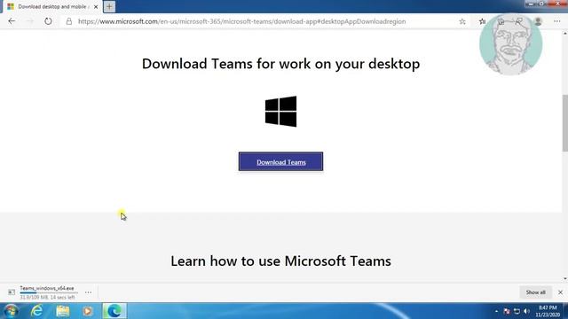 How To Install Microsoft Teams Or Teams Desktop App In Windows 7 смотреть онлайн