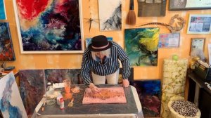 Интерьерная картина / Рисование бусами и золотом/ Мастер класс