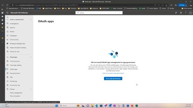 App Governance Inclusion in Defender for Cloud Apps Overview смотреть онлайн