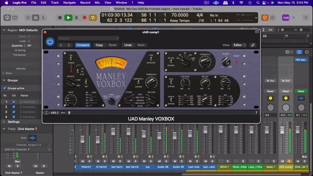 Manley Voxbox Vs Avalon Vt-737 #logicprox #plugins #mixing #uad