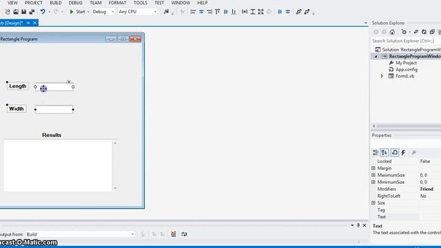 Data Input in Windows Applications in VB NET - Rectangle Program смотреть онлайн