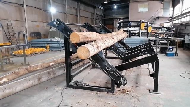 Как работает цепной разобщитель бревен производства ПО "Диаком" смотреть онлайн