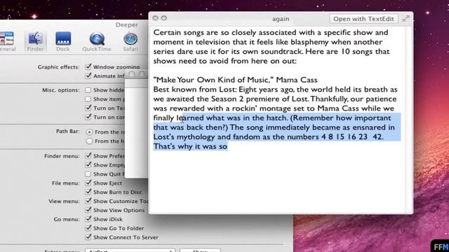 Copy Text in Quick Look without typing in Terminal Free (Mac) смотреть онлайн